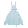 Star and Heart Bunny-Ear Hoodie