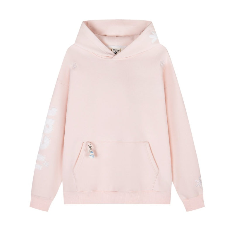 Minimalist Design Pink Hoodie